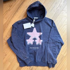 Aelfric Eden Blue and Pink Star Hoodie NWT size S